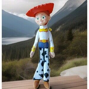 Thinkway Toy Story 4 Jessie Soft Huggable Doll Plastic Head Soft Body with Hat!